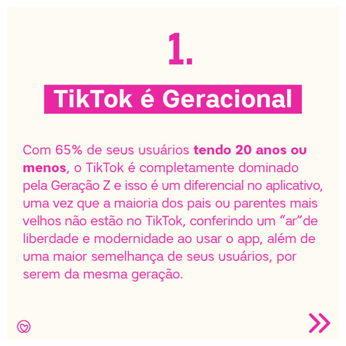 Motivo 1 pelo qual o TikTok é geracional